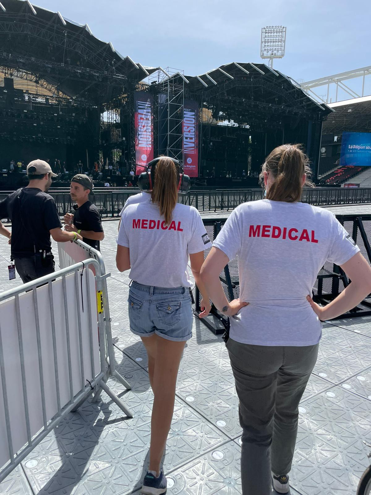 Photo de l'équipe médicale lors de l'inversion festival 2022
